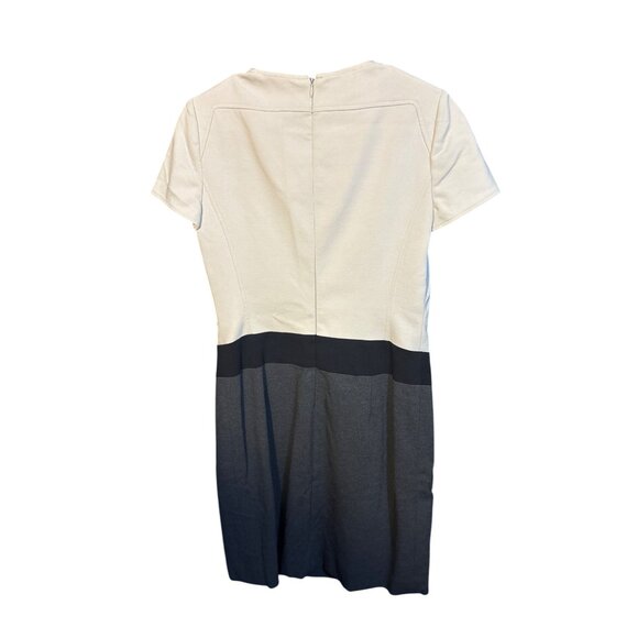Carlisle Womens Dress US 2 Colorblock Short Sleeve Beige & Black - Picture 5 of 5